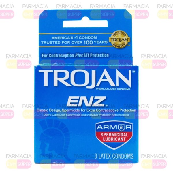 TROJAN CONDON ENZ SPERMICIDAL 3 UND (3)